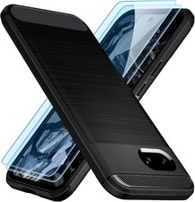 For Sony Xperia 10 VII Case, Carbon Fibre Silicone Shockproof ARMOUR Phone Cover