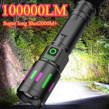 Outdoor Light White Laser Flashlight Home Waterproof Super High Power Night Time