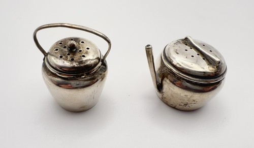 Antique silver novelty pepper - antique,