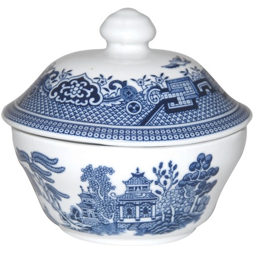 Churchill china blue willow - china,