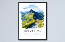 Helvellyn Watercolor Poster