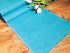 TURQUOISE Rustic Burlap Jute