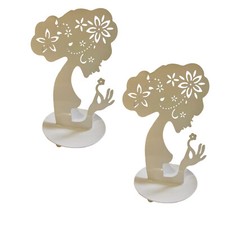 2 x Metal Jewellery Holder Stand Display Organiser Necklace Earring Ring Holder