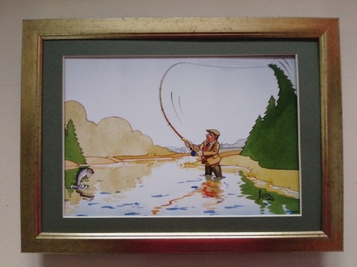 Loon cartoon fishing - cartoon,