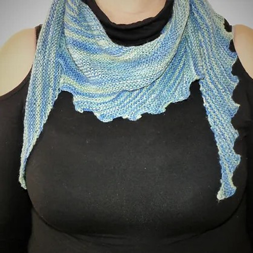 Zig zag merino nylon scarf - nylon,