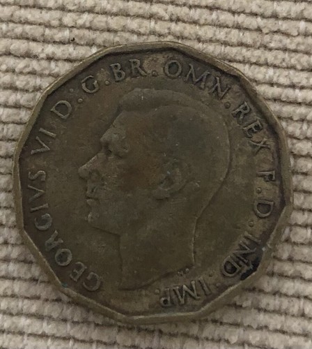 1943 three pence piece - 1943,