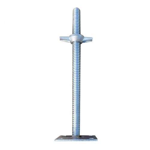Scaffold jack with - with, plate