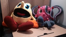 PAC-MAN & THE GHOSTLY ADVENTURES - Cylindria & Pac-Man 12" Soft Plush Toy 2012