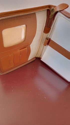 Early vintage leather writing - early,