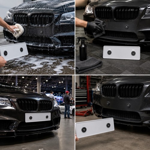 Magnetic number plate - number, holder