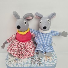 Bagpuss Mouse Soft Toy Bundle Charlie & Lizzie Mouse Posh Paws 2009 *No Sound*