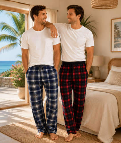 Mens thick flannel thermal - flannel,