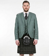 Lovat Green Crial Argyle kilt