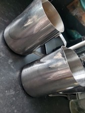 2 x Stainless Steel 1300ml Milk Frothing Jugs Pitcher for Latte Used Condition