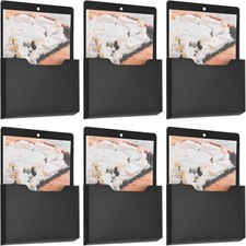 6X Magnetic File Paper Holder Classroom Refrigerator Letter Organizer Storage