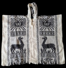 Cream Alpaca Poncho | Hand