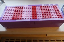 GENUINE Lego Friends Pencil Case Purple Hard Plastic Very Good Condition