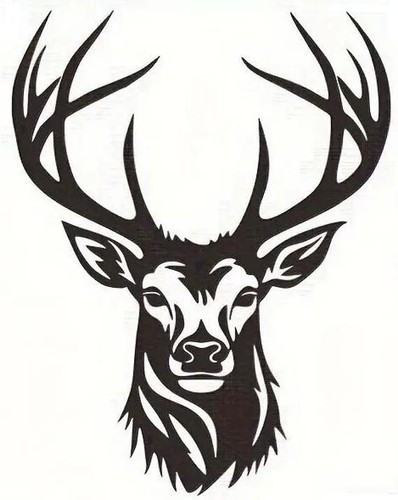 Small stag deer head - small,