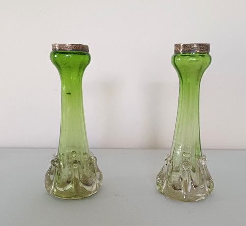 Pair art nouveau bud - pair,