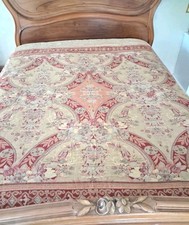 Vintage Laura Ashley Victorian Tapestry Style  Throw Tablecloth shawl Reversible
