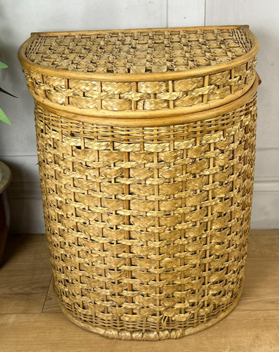 Vintage wicker rattan half - wicker,