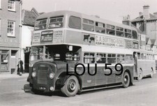 Aldershot & District 231 LOU 59 Petersfield Dennis Black & White B&W bus photo