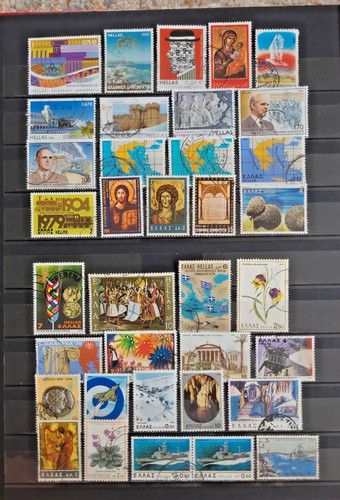 Greece lot stamped and - lot,