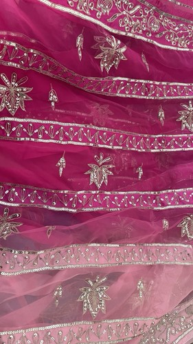 Pink saree