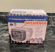 Sylvania 5" Portable Black &