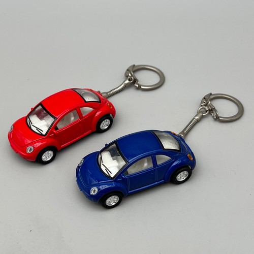 Beetle keyring red blue - keyring,