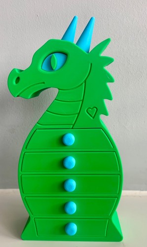 Green mystical dragon jewelry - green,