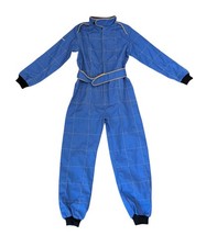 Classic Race Suit - Proban Fireproof Blue/Gold age 12-13years 