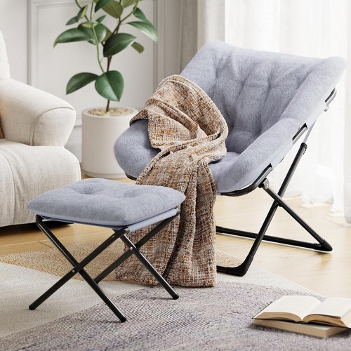 Oversized folding saucer chair - oversized,