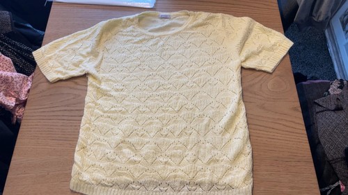 Ladies damart yellow tshirt