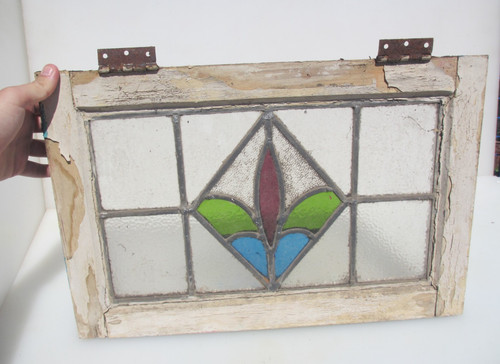 Antique stained glass window - antique,
