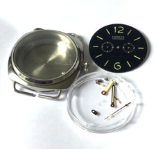 Italian Naval Style Chronograph Watch Case with Parnis  Dial & Hands