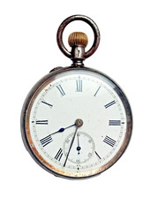 19th Century 935 Solid Silver Ladies Pocket Watch c.1890 Ticking