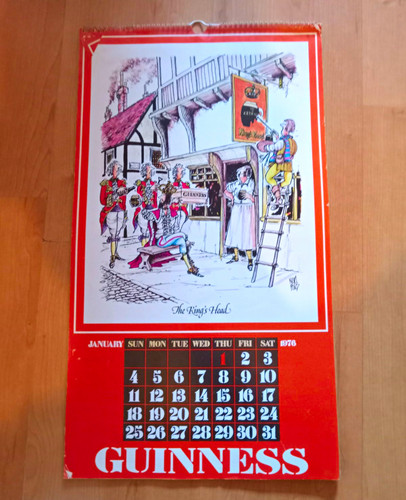 Guinness calendar 1978 - guinness, by