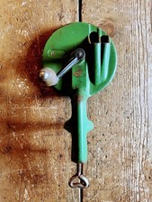 Vintage Cast Iron Bean Slicer In Green 