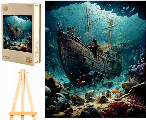 Wooden jigsaw puzzle 300pcs - wooden,