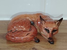 Beswick Fox Curled Sleeping