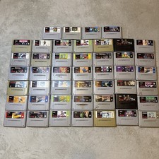 SNES - Super Nintendo Entertainment System - 46 Game Cartridge Bundle
