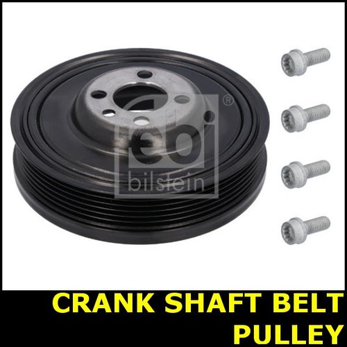 Crankshaft belt pulley - belt, vw