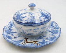 SPANISH FAIENCE POTTERY TUREEN