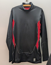 Nike Pro Combat Long Sleeve Top Men XL Black Dri-Fit Compression Stretch Seamles