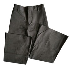 Frame Trousers Women 2 Black Le Palazzo Noir Flare High Rise Crop Cotton Stretch