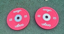 Origin Red 25kg Weight Plates X2