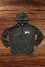 Stüssy Black Logo Hoodie –