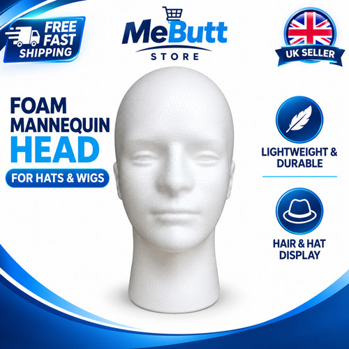 Polystyrene foam head dummy - polystyrene,