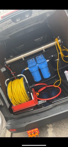 Water fed pole - fed, system